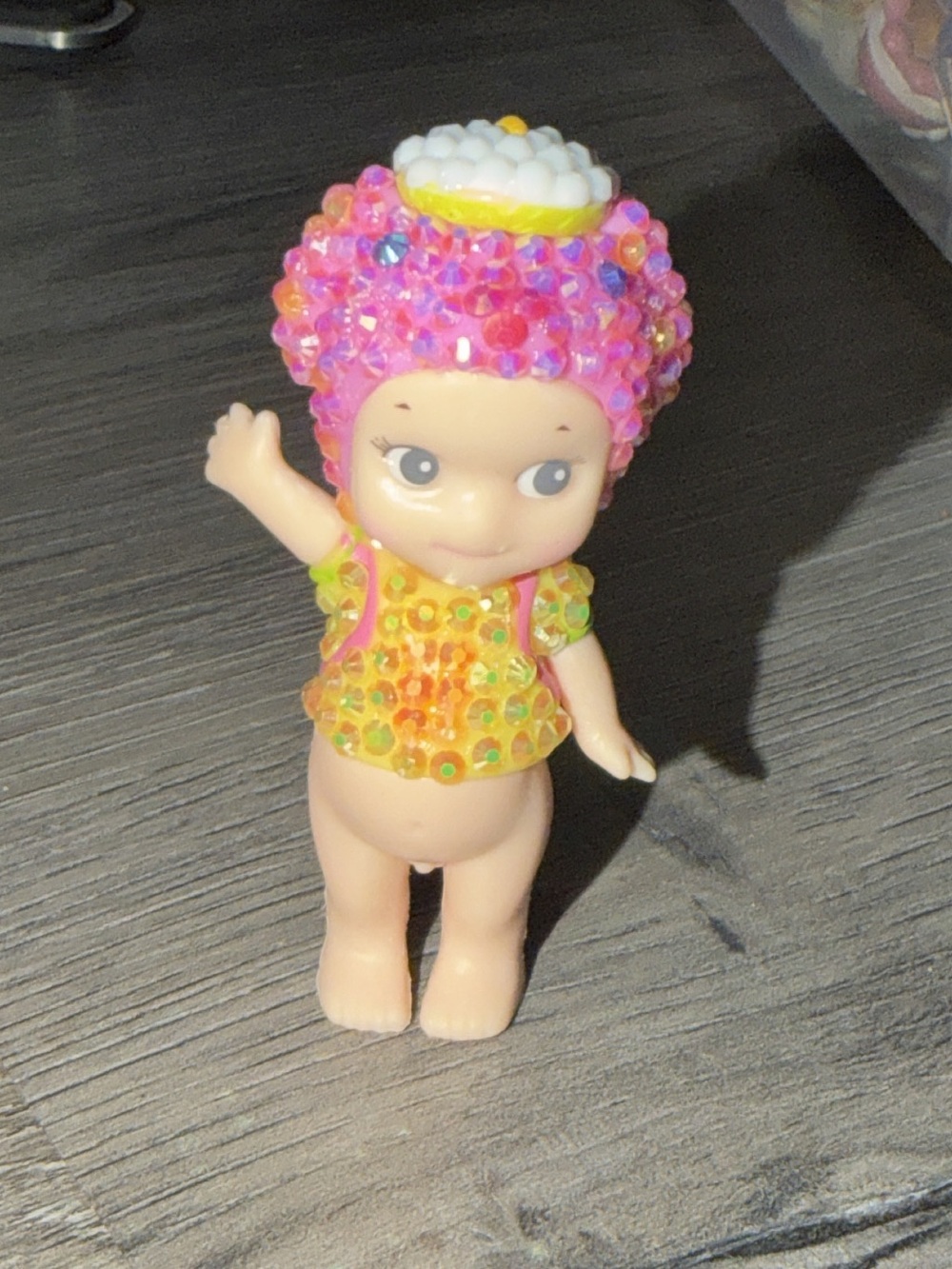 Sonny angel desktop figurine bedazzled custom by Joelle